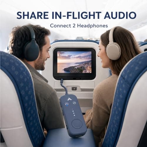 Avantree Relay - Airplane Bluetooth Adapter for 2 AirPods or Headphones — view 2
