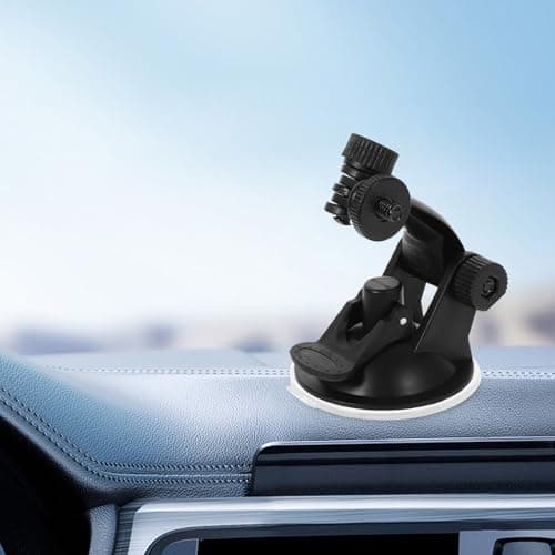 Healeved Adjustable Dash Cam Mount with Long Suction Cup and Universal Adapters for Car Cameras and Phones for Road Trips and Daily Driving — view 5