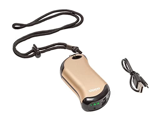 Zippo HeatBank 9s - Rechargeable Hand Warmer - 9 Hour Run Time - 3 Settings - For Indoor & Outdoor Use - Battery & Heat Indicator Light - One Size - Gold — view 6