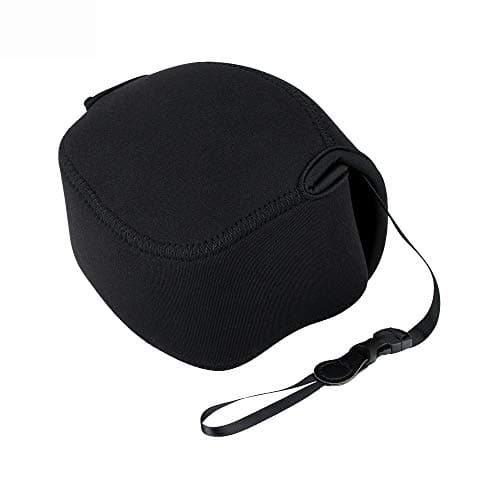 JJC Neoprene Camera Case for Sony a6700 ZV-E1+16-50mm F3.5-5.6, Camera Travel Pouch Protective Bag for Canon EOS R50 R100+RF-S 18-45mm F4.5-6.3 RF 50mm F1.8 for Fuji X-S20 X-S10+15-45mm Lens (Black) — view 2