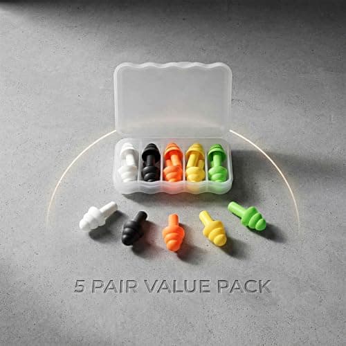 Snooze Ear Plugs for Sleep-5 Pairs Soft Silicone Reusable Noise Cancelling Earplugs for Sleeping,Snoring,Travelling & Noise Reduction,Noise Redusing Ear Plugs, Most Comfort to use(Multicolor) — view 3