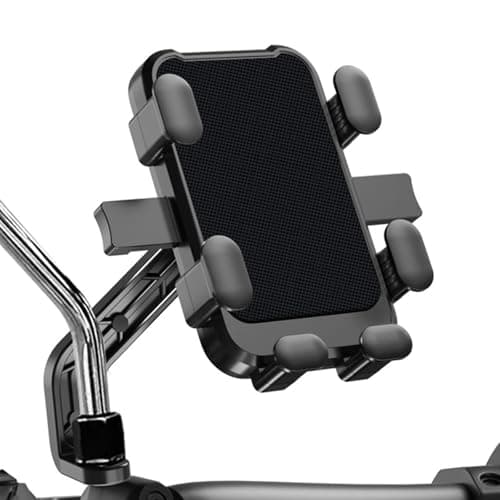 JINGDA Motorcycle Phone Mount for Vespa GTV,Vespa GTS (300cc HPE, Super 300cc HPE), Shockproof, Motorbike Phone Holder, Bike Phone Holder, E-Scooter Bicycle Handlebar Cradle,Rearviewmirrorstyle