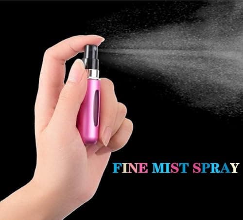 LeeQunQ 5 PCS Perfume Travel Bottle, Refillable Perfume Bottle, Portable Mini Spray Travel Bottles, for Purse Handbag Pocket Luggage - Holiday Essentials — view 5
