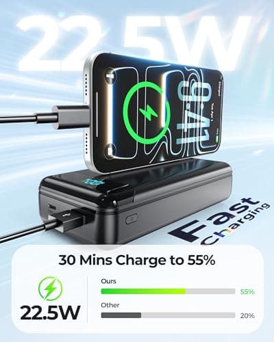Power Bank 27000mAh, Portable Charger PD20W & QC4.0 22.5W Fast Charging — view 3