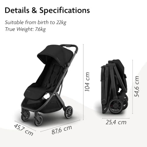 UPPAbaby MINU V3 Travel Stroller | James | Lightweight Baby Pushchair — view 2