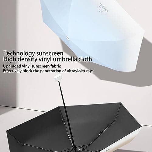 Fulenyi Sunshade Umbrella, Travel Umbrella, Sun UV Protection, Flat, Foldable, Windproof, Fast Dry Umbrella, Ultra Lightweight, Pocket Umbrella For Walking, Small Umbrella For Rain & Sun — view 3