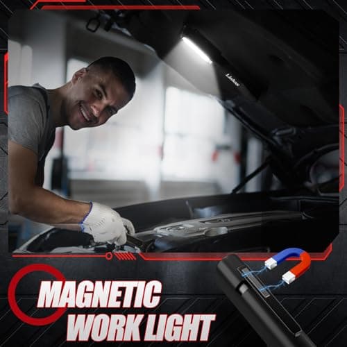 Linkax Work Light Rechargeable 2 Pack, Birthday Christmas Gift for Men Dad — view 4