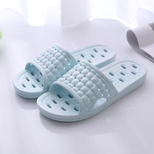 Czgcpyc Shower Shoes Quick Dry Non Slip Bath Slippers Light Green EU 39-40 — view 5