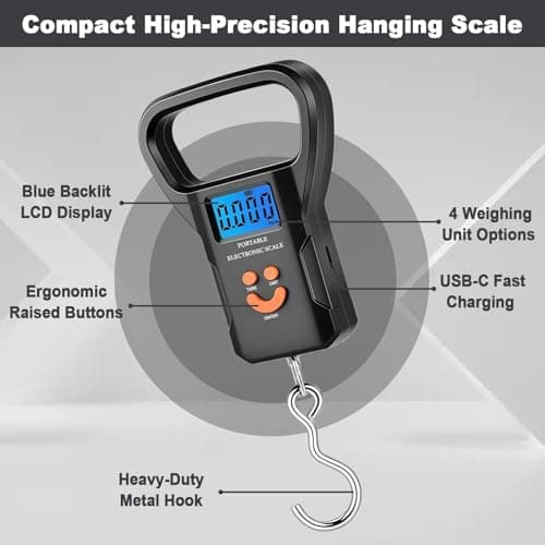 Digital Suitcase Weighing Scales, Luggage Scale 50kg Capacity — view 2