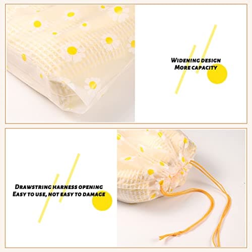 10 Pcs Travel Storage Bags, 2 Pcs Drawstring Storage Bags and 8 Pcs Ziplock Bags, Reusable Clothes Storages Bag Waterproof Luggage Organiser Frosted Bag for Packaging Clothing Shoes (5 Size Mixing) — view 3