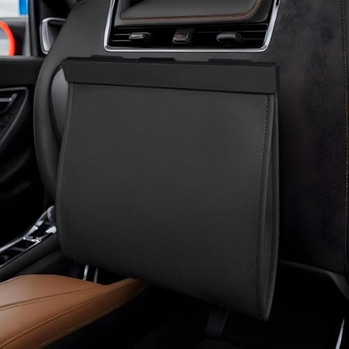 Car Trash Can - Magnetic Waterproof Leakproof, Vehicle Interior Waste Bin, Auto Garbage Storage Bag For Front Back Seat Use, Truck Van Travel Office Home Cleaning Organization Accessory — view 3