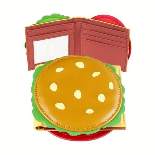Wallet for Teen Girls,Antimagnetic Bifold Polyurethane Leather Holder | Cute Boys Purses,for Outdoor Activities Travel Shopping Hiking Sports Car Office, Burger, verwijzen naar de beschrijving, Unisex — view 5