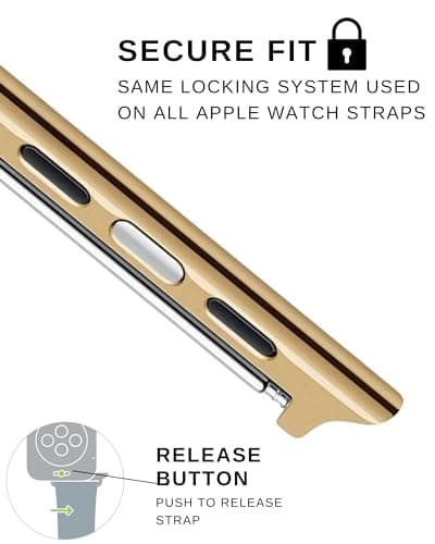 Gold Watch Strap Adapter Kit for Apple | Fits 42mm 44mm 45mm 49mm — view 6
