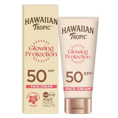 Hawaiian Tropic Glowing Protection Face Cream Lotion - SPF 50-50ml