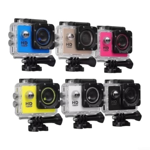 Wusvive 4K Action Camera with WiFi for ultra HD, 30m Waterproof Sports Cam, 170° Wide-Angle Lens, 30fps for Cycling, Travel, Vlogging(Black) — view 3