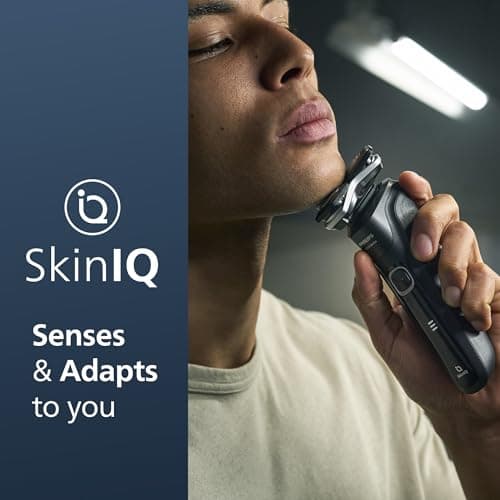 Philips Shaver Series 5000 - Wet & Dry Mens Electric Shaver with SkinIQ Technology, Pop-up Trimmer, Travel Case, Quick Clean Pod and Quick Clean Cartridge (Model S5898/50) — view 2