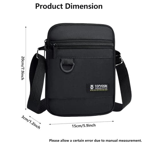 : GaoBangM Anti-Theft Sling Bag for Men Women, Waterproof Crossbody Bag — view 4