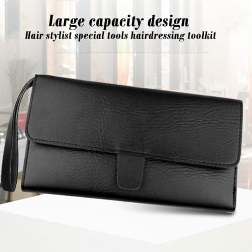 Adoorniequea Leather Hair Cutting Tool Bag,Makeup Artist Waist Scissor Kit — view 2