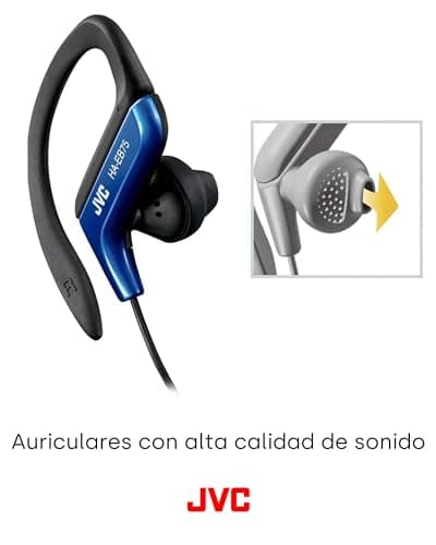JVC, HA-EB75-AN-U Adjustable Sport Clip Earphones (Blue) — view 4