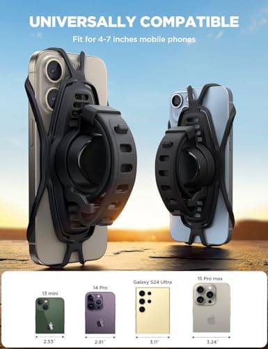 JOYROOM Bike Phone Holder [Silicone Shock Absorption] Motorbike Phone Mount — view 6