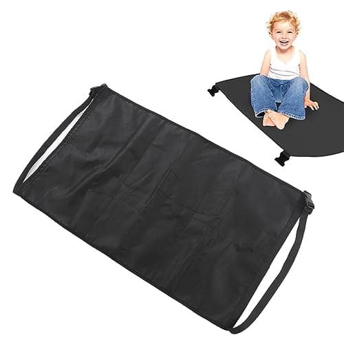YYALYYON Toddler Airplane Bed for Travel, Aircraft Tripod Footrest, Breathable Soft Fabric, Silicone Anti-Slip Base, Folding Design, Storage Bag for Toys and Snacks, Kids in-Flight (S 22.5cm/8.86in — view 2
