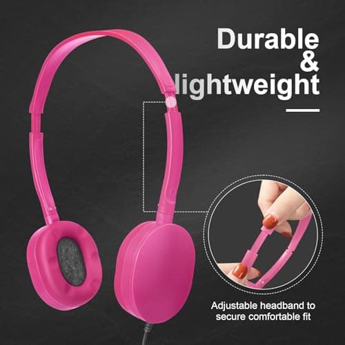 30 Pack Wired Headphones, Adjustable On Ear Headphones, Kids Headphones with Stereo, Children Headphones Earbuds for Kids, Boys, Girls, Schools, Laptop, Travel, Plane, Tablet (Multicolors) — view 4