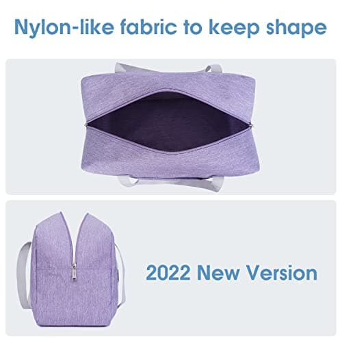 for Ryanair Cabin Bags 40x30x20 Underseat Foldable Travel Duffel Bag Holdall Tote Carry on Hand Luggage Overnight for Women and Men 20L (Light Purple) — view 3