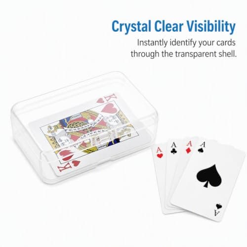 NOYIN NETEK Clear Plastic Card Storage Box – 5 Pack — view 3