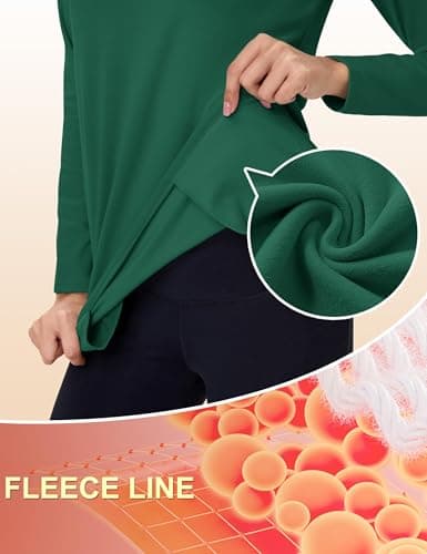 TACVASEN Mock Neck Tops for Women Thermal Base Layer Women Thermal Top — view 4