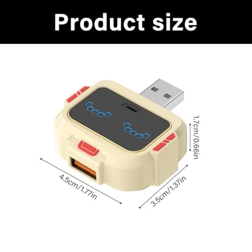 Voice Command Switches Double Port USB Type C to USB Converter for Low Voltages Gadgets Appliances English Voice Controlled Switches — view 3
