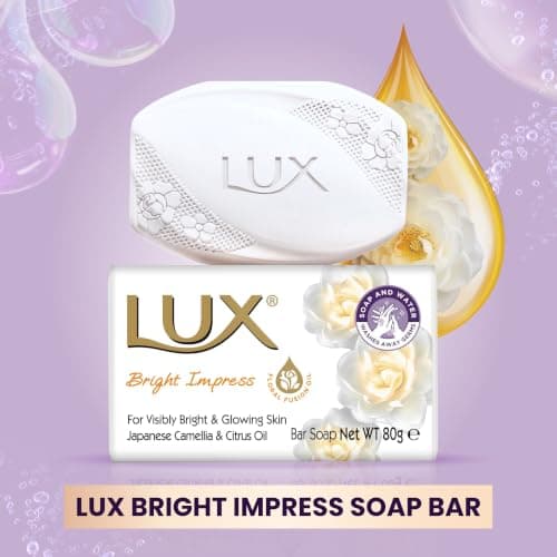 Lux Bright Impress Soap Bar, 80 g, 12-Pack — view 3