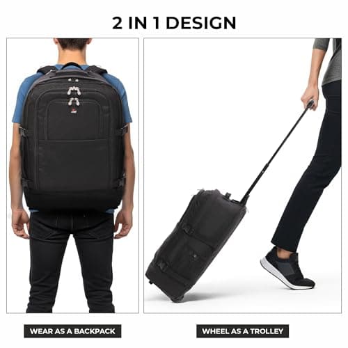 5 Cities 55x40x20cm Ryanair Priority Trolley Backpack, 41L, 2 Wheels — view 3