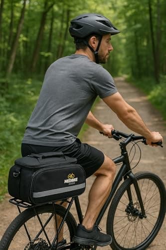 MEDBIKE LONDON Multifunctional Waterproof Bike Trunk Bag – Foldable Rear Seat Saddle Handle Bag for Travel, Commuting & Mountain Biking — view 4