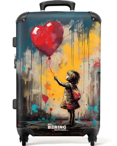 NoBoringSuitcases© Adults Luggage Suitcase for Women and Men