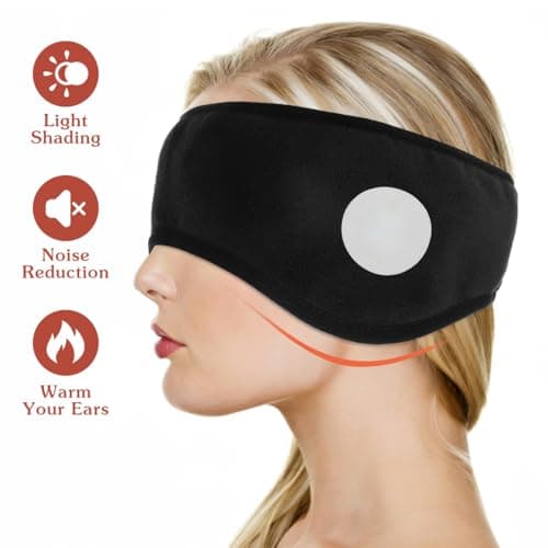 CALLARON Sleep Ear Muffs with Earplugs, Adjustable Soft Ear Covers — view 4