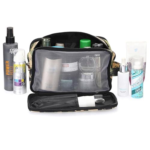 IGNPION Mens Wash Bag, Dry Wet Separation Travel Toiletry Bag, Dopp Kit Bag — view 2