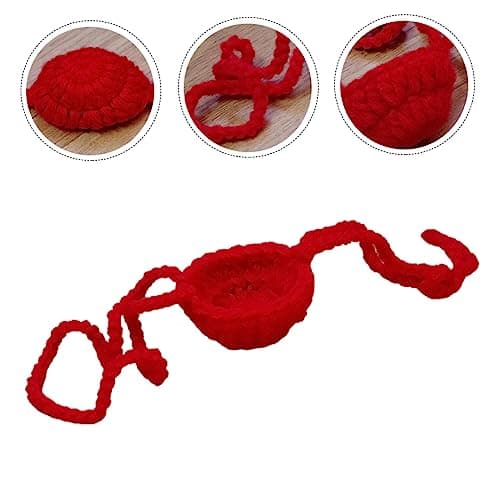 SOLUSTRE Red Woven Wool Nose Guard for Outdoor Travel and Camping, Multi-purpose Nose Cover, Easy to Carry Protective Nasal Cover for Cold Weather and Dust Safety — view 5