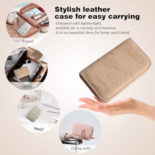 Manicure Set 10pcs Professional Nail Clippers Kit Pedicure Care Tools-Stainless Steel Grooming Tools for Travel-Brown — view 6