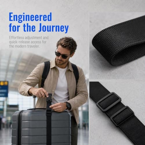 Backpack Chest Straps 2 Pcs Adjustable Rucksack Clips with Quick Release — view 2
