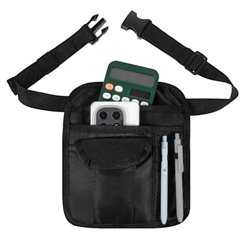 Chsoejuf Serving Apron, Restaurant Waiter Waist Pouch Bag with Pockets
