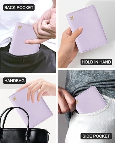 toTravelGear Passport Holder for Travel Essentials RFID Blocking PU Leather — view 5