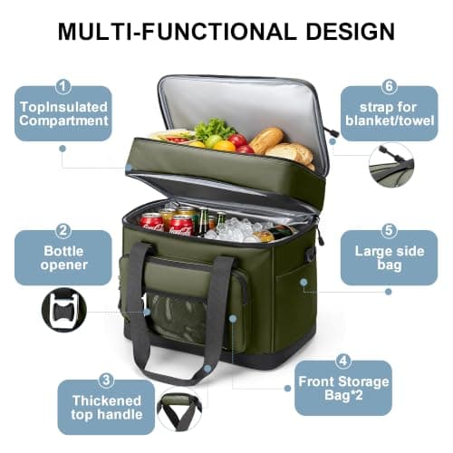 Youngoa Cool Bag, 40L Large Insulated Leakproof Foldable Cool Box — view 4