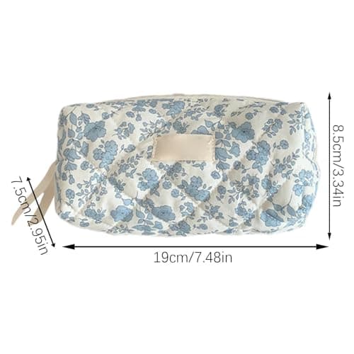 Floral Pencil Bag Cute Aesthetic Pen Pouch Makeup Bag — view 5