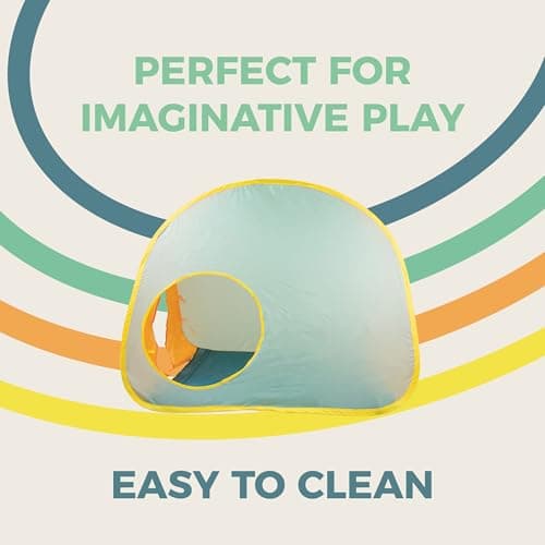 Activo Pop Up Tent Indoor & Outdoor Play for Babies & Toddlers 12+ Months – Quick & Easy Pop-Up Setup, Compact Storage, Vibrant Colours for Sensory Development & Active Fun — view 2