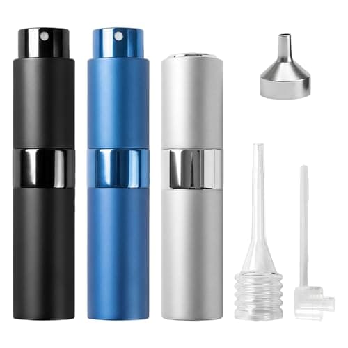 3PCS 8ML Travel Perfume Atomizer Refillable, Mini Fragrance Spray Bottle
