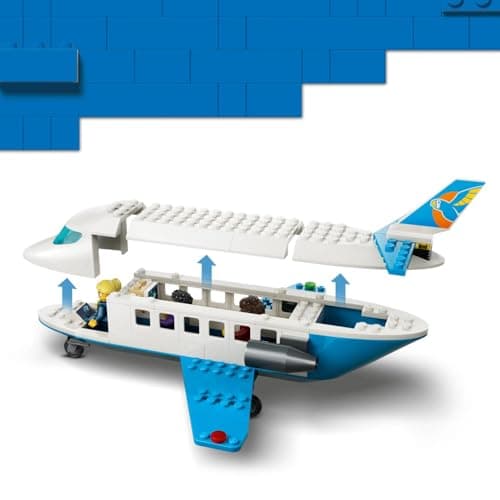 LEGO City Passenger Jet Toy - Plane Model Kit w/ 4 Minifigures & Travel Accessories - Educational Set - Birthday Gift Idea for 4+ Year Old Boys - 60492 — view 2