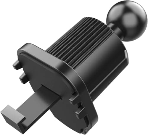 Black Universal Mobile Bracket Clip, Air Vent Clip For Most Car Phone Holder Cellphone Holder Mount Grip With Joint Ball Dia 17mm Air Vent Clip For Car Phone Mount Automobile Accessories