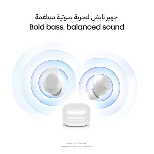 Samsung Galaxy Buds Core True Wireless Bluetooth Earbuds, Active Noise Cancellation, Secure Fit with Wingtip, Easy Pairing, Auto Switch, Touch Control, Black (KSA Version) — view 5