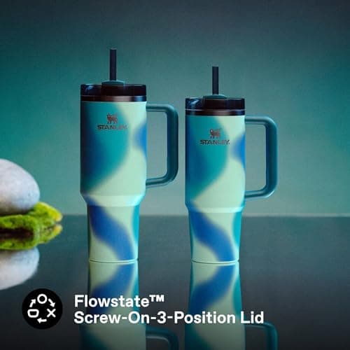 STANLEY 1913 Quencher H2.0 FlowState Tumbler 0.89L - Coastal Teal Motion — view 5