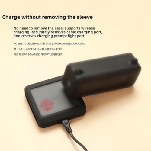 RiseNova Silicone Protective Case for Anker 150W Charging Base, Shockproof Anti-Scratch Bumper Sleeve, Travel Portable Charger Protector(Black) — view 2